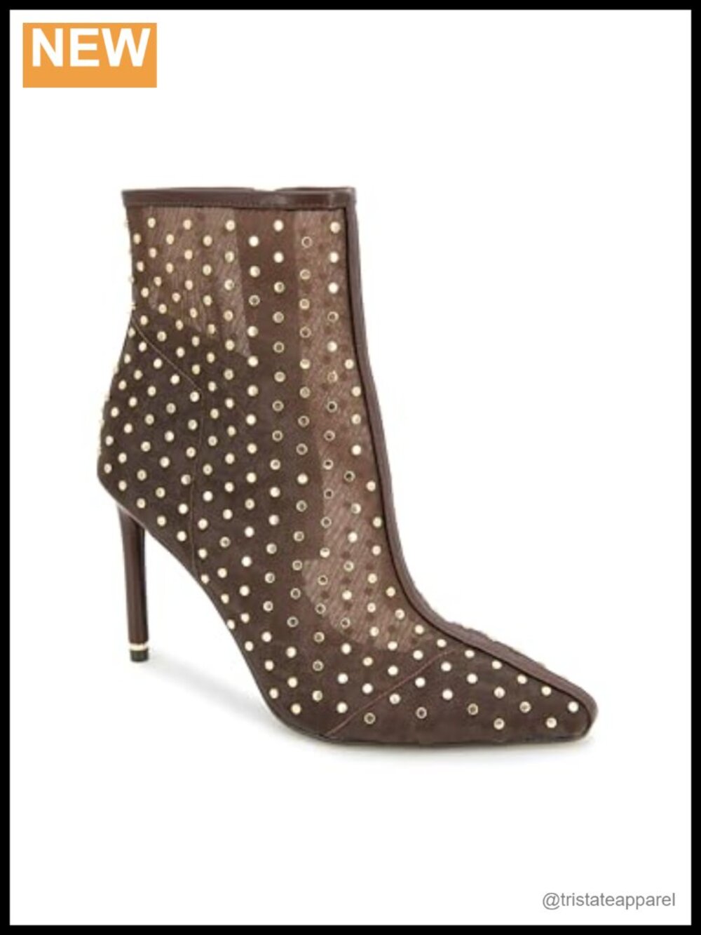 Women's Ankle Booties Stiletto Heel Inside Zip